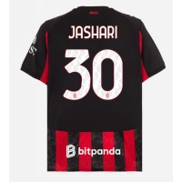 Stroje piłkarskie AC Milan Ardon Jashari #30 Koszulka Podstawowej 2025-26 Krótki Rękaw